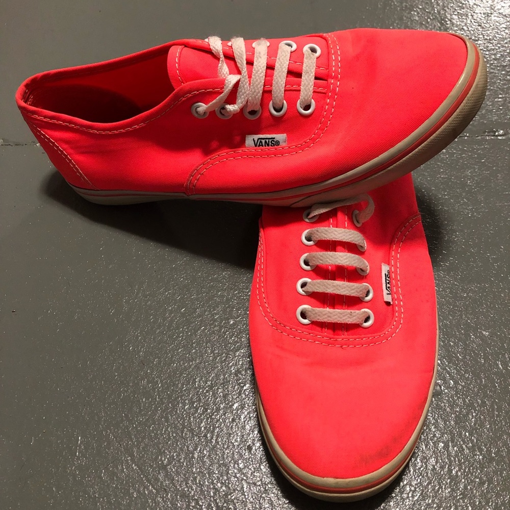 Neon pink vans